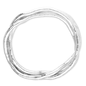 Flexible necklaces snake Silver
