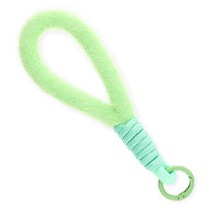 Trendy phone cord pluche Pastel Green-Mint Green