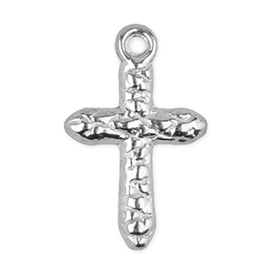 Stainless steel charms cross Silver