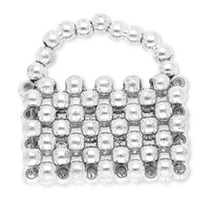 Statement charms handbag Silver