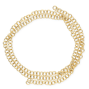 Stainless steel findings jump ring Gold