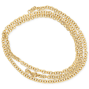 Stainless steel findings jump ring Gold