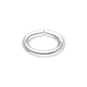 Stainless steel findings jump ring oval Silver