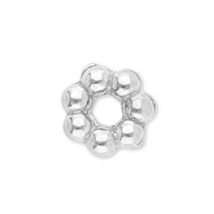 Stainless steel beads spacer Bali ring 3mm Silver