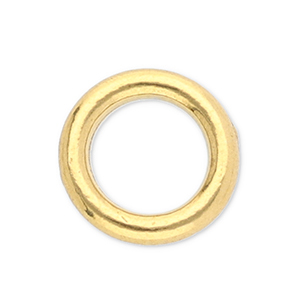 Stainless steel findings closed ring 5mm Gold