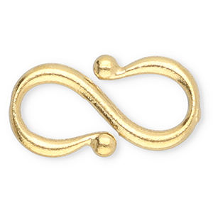 Stainless steel findings S-hook clasp Gold