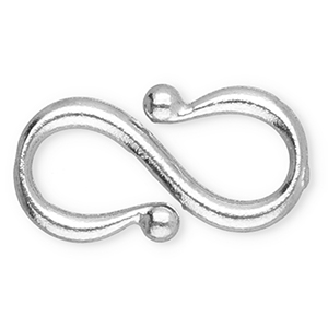 Stainless steel findings S-hook clasp Silver