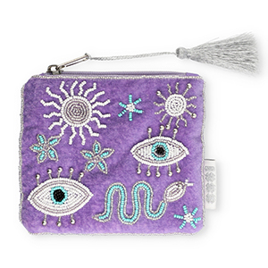 BY31&reg; Pouch mystic Purple-White-Turquoise Blue-Silver