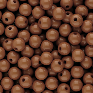8 mm acrylic beads shiny Dark Cognac Brown