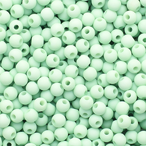 4 mm acrylic beads matt Pastel Green
