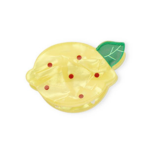 Hair accessories hair claw lemon Pearl Shine Yellow-Green-Dark Red