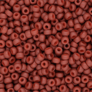 Miyuki seed beads 8/0 Matted Opaque Terra Cotta 8-2315