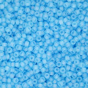 Miyuki seed beads 11/0 Matted Lt. Blue AB 11-0148FR