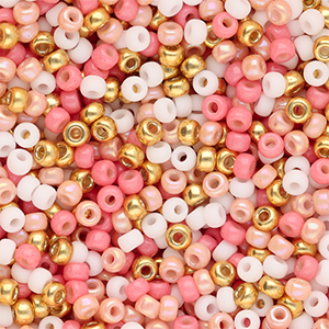 Miyuki seed beads 8/0 Holiday Pink mix100