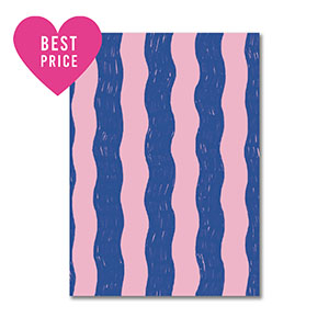 BY31&reg; Jewellery cards waves Blue-Light Pink