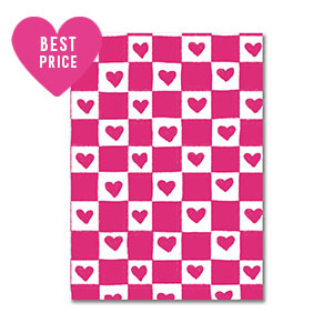BY31&reg; Jewellery cards heart White-Fuchsia