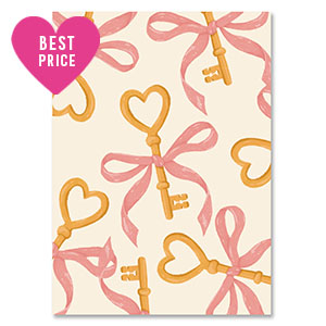 BY31&reg; Jewellery cards keys Off White-Red-Gold