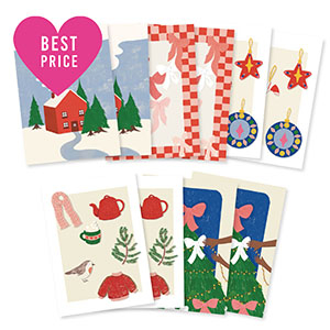 Jewellery cards assorted Christmas Multicolor