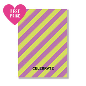 Jewellery cards "Celebrate" Lime-Purple