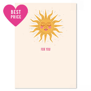 Jewellery cards "for you" White-yellow