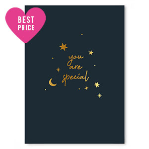Jewellery cards "You are special" Black