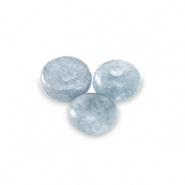 Natural stone beads Marble and Calcite rondelle 4mm Sky Blue