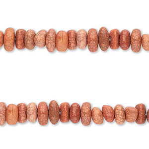 Beads Ceramic pebble-shaped Terracotta