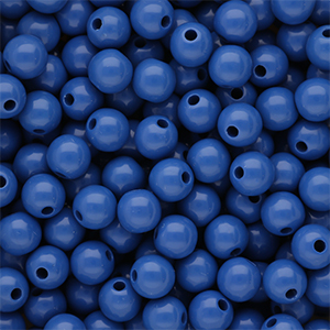 10 mm DQ acrylic beads shiny Dazzling Blue 18-3949 TCX