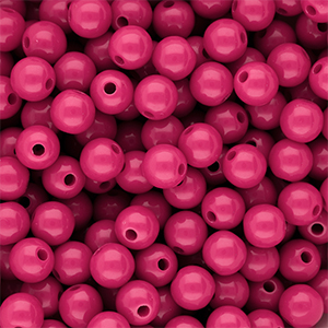 8 mm DQ acrylic beads shiny Rose Violet 17-2624 Tcx