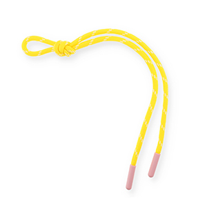 Keychain paracord Yellow-White-Light Pink