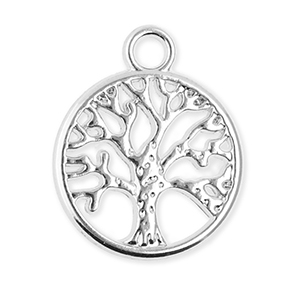 Metal charms tree of life Silver