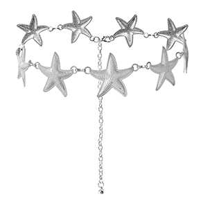 Hip chain starfish Silver