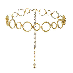 Hip chain double ring Gold