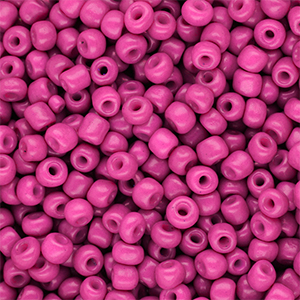 Glass seed beads 6/0 (4mm) Hot Pink