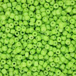 Glass seed beads 8/0 (3mm) Lime Green