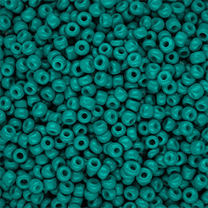 Glass seed beads 8/0 (3mm) Teal Green