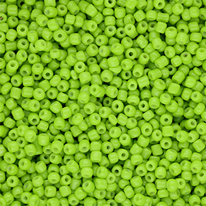 Glass seed beads 12/0 (2mm) Lime Green