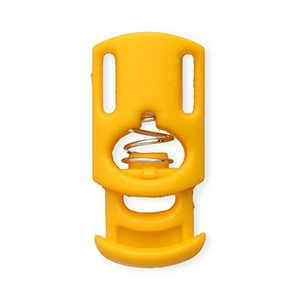 Colourful jewellery findings cord stopper rectangle Tropical Orange