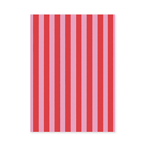 BY31&reg; Jewellery cards straight lines Red-Pink