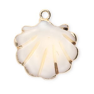 Shell pendants specials scallop White-Gold