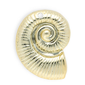 Acrylic charms shell Gold