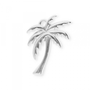 Stainless steel charms palmtree Silver