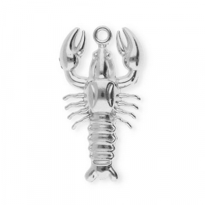 Stainless steel charms lobster Silver