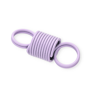 Colourful jewellery findings coil spring connector Light Purple