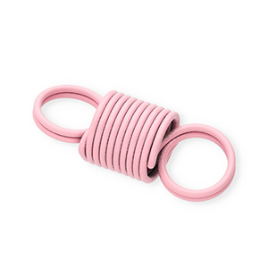 Colourful jewellery findings coil spring connector Light Pink