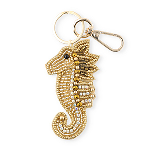 Keychain seahorse Gold-Antique Gold-Bronze
