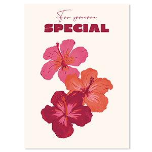 BY31&reg; Jewellery cards "For someone special" Off White-Bordeaux Red-Coral Red-Pink