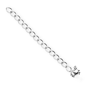 BY31&reg; Stainless Steel findings extension chain set crab Silver