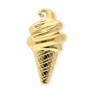 Stainless steel statement brooches ice lolly Gold
