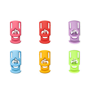 Colourful jewellery findings cord stopper rectangle Multicolour